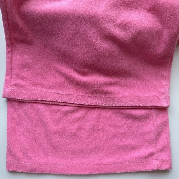 Juicy Couture Pink Terrycloth V-Neck Sleeveless Jumpsuit Womens Size Large NWT - Picture 7 of 8
